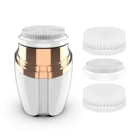 Очищувальна масажна щітка для обличчя Sonic Facial Cleansing Brush LT-606 з трьома насадками