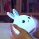 Силіконовий дитячий нічник LED Rabbit Soft Touch Зайчик з вбудованим акумулятором