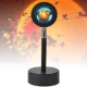 Світильник проекційний з ефектом заходу сонця Sunset Lamp Чорний Лампа LED для селфі WOW Pro
