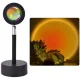 Світильник проекційний з ефектом заходу сонця Sunset Lamp Чорний Лампа LED для селфі WOW Pro