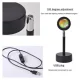Світильник проекційний з ефектом заходу сонця Sunset Lamp Чорний Лампа LED для селфі WOW Pro