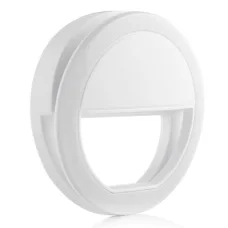 Світлодіодне селфі кільце з USB-зарядкою Selfie Ring Light Біле Мобільний портативний спалах