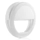 Світлодіодне селфі кільце з USB-зарядкою Selfie Ring Light Біле Мобільний портативний спалах