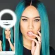 Світлодіодне селфі кільце з USB-зарядкою Selfie Ring Light Біле Мобільний портативний спалах