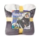 Толстовка плед з капюшоном та рукавами Huggle Hoodie оверсайз Сірий