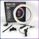 Кільцева LED лампа RGB MJ26 з USB-живленням та регулюванням яскравості 26 см