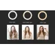Кільцева лампа Ring Fill Light M30E на 30 см з одним кріпленням для смартфона без штатива