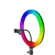Кільцева лампа RGB Ring Lamp M320 на 32 см з одним кріпленням для смартфона з пультом та штативом