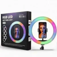 Кільцева RGB лампа MJ30 з утримувачем для телефону діаметром 30 см без штатива