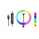 Кільцева RGB лампа MJ30 з утримувачем для телефону діаметром 30 см без штатива