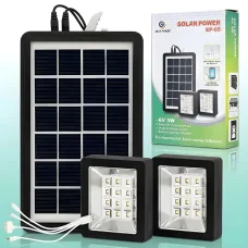 Сонячна панель EP-05 із двома LED-прожекторами та USB-портом