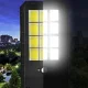 Прожектор вуличний LL-612 LED настінний із сонячною панеллю на пульті з датчиком руху
