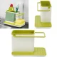 Кухонний пластиковий органайзер Kitchen Shelf Sink Tidy 3 в 1 Зелений