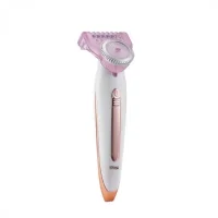 Електробритва жіноча для тіла із сухим голінням White Pink DSP70136