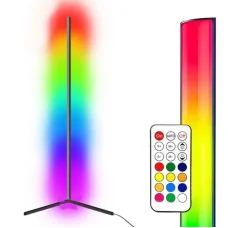 Кутовий світильник підлоговий LED лампа RGB торшер з пультом управління