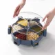 Карусель для насіння зерен з обертанням 360° Kitchen Storage Box 6 в 1 Кухонний набір для круп з кріпленням