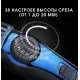 Машинка триммер для стрижки волосся та бороди акумуляторна з насадками з LED дисплеєм VGR V-080