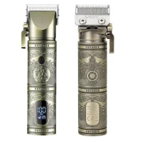 Професійна машинка для стрижки волосся VGR V-697 Тример на акумуляторі з LED-дисплеєм для стрижки