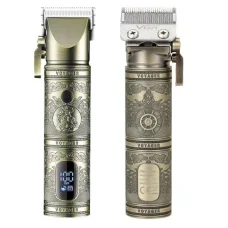 Професійна машинка для стрижки волосся VGR V-697 Тример на акумуляторі з LED-дисплеєм для стрижки