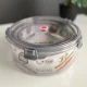 Набір круглих пластикових контейнерів для зберігання продуктів 3 штуки Fresh Box 503-8021-1 в упаковці 3 шт