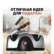Подвійна електрична точила для ножів та ножиць від мережі Knife Shaper Срібляста