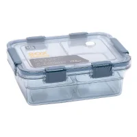 Пластиковий контейнер для зберігання продуктів на 1.2 л із двома секціями Fresh Box 708-7078