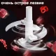 Ручний процесор-блендер із прозорою чашею на 1.5 л для м'яса овочів фруктів 261-2 Рожевий