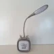 Настільна лампа на акумуляторі горить до 7 годин з RGB підсвічуванням Hello Сірий