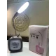 Настільна лампа на акумуляторі горить до 7 годин з RGB підсвічуванням Hello Сірий
