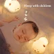 Силіконовий бездротовий LED світильник-нічник у вигляді Сплячого Кошеня RD-27 з ефектом зміни кольору