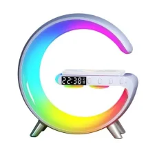 Розумна настільна бездротова лампа Bluetooth із зарядкою та будильником Smart Light Machine BT3402
