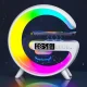 Розумна настільна бездротова лампа Bluetooth із зарядкою та будильником Smart Light Machine G63