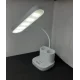 Акумуляторна настільна лампа з USB на 40 LED Digad 1958 Біла Гнучка світлодіодна лампа на акумуляторі