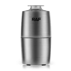 Кавомолка електрична RAF R.7120 на 100 Вт Сіра Кавомолка для кави та спецій