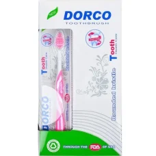 Пластикові зубні щітки з гнучкою головкою на блістері 18,5 см Dorco D-020 в упаковці 12 шт