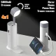 Настільна лампа-ліхтар із power bank та підставкою для телефону Master-7 Біла Бездротова лампа