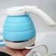 Силіконовий Електрочайник Eltctric Kettle 600 мл Дорожній Електричний Чайник Блакитний