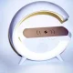 Колонка Світлодіодний Світильник з Bluetooth та Бездротовою Зарядкою та Музикою Білий