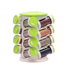 Кухонний Обертовий Органайзер для Спецій SPICE RACK 16 Баночок Стійка для Спецій Карусель