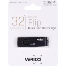 Флешка для зберігання інформації Verico USB 32Gb Flip Black 1UDOV-R0BK33-NN 606076/055545 Чорний в упаковці 1 шт