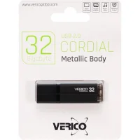 Флешка для зберігання інформації Verico USB 32Gb Cordial Black 601330 Чорний в упаковці 1 шт