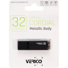 Флешка для зберігання інформації Verico USB 32Gb Cordial Black 601330 Чорний в упаковці 1 шт