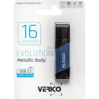 Флешка для зберігання інформації Verico USB 16Gb MKII Navy Blue USB 3.1 603730 Синій в упаковці 1 шт