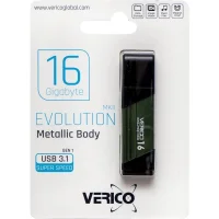 Флешка для зберігання інформації Verico USB 16Gb MKII Olive Green USB 3.1 603754 Зелений в упаковці 1 шт