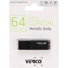 Флешка для зберігання інформації Verico USB 64Gb Cordial Black 601392 Чорний в упаковці 1 шт