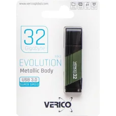 Флешка для зберігання інформації Verico USB 32Gb MKII Olive Green USB 3.0 090267 Зелений в упаковці 1 шт