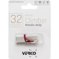 Флешка для зберігання інформації Verico USB 32Gb Climber Red 603204 Червоний в упаковці 1 шт