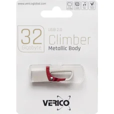Флешка для зберігання інформації Verico USB 32Gb Climber Red 603204 Червоний в упаковці 1 шт