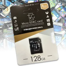 Карта пам'яті MicroSDHC 128GB Class 10 T&G (з адаптером)