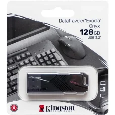 Флешка для зберігання інформації Kingston USB 128Gb DT Exodia Onyx USB 3.2 332742 Чорний в упаковці 1 шт